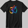 Colorful Om Hinduism Symbol Short Sleeve White-Black Men/Women T Shirt Mens Womens Tees Top K1057