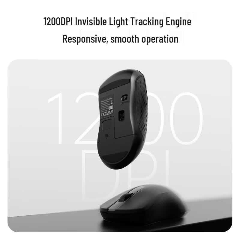 Rapoo X2800S Wireless Silent Keyboard Mouse Combo, 104-Key Full-Size