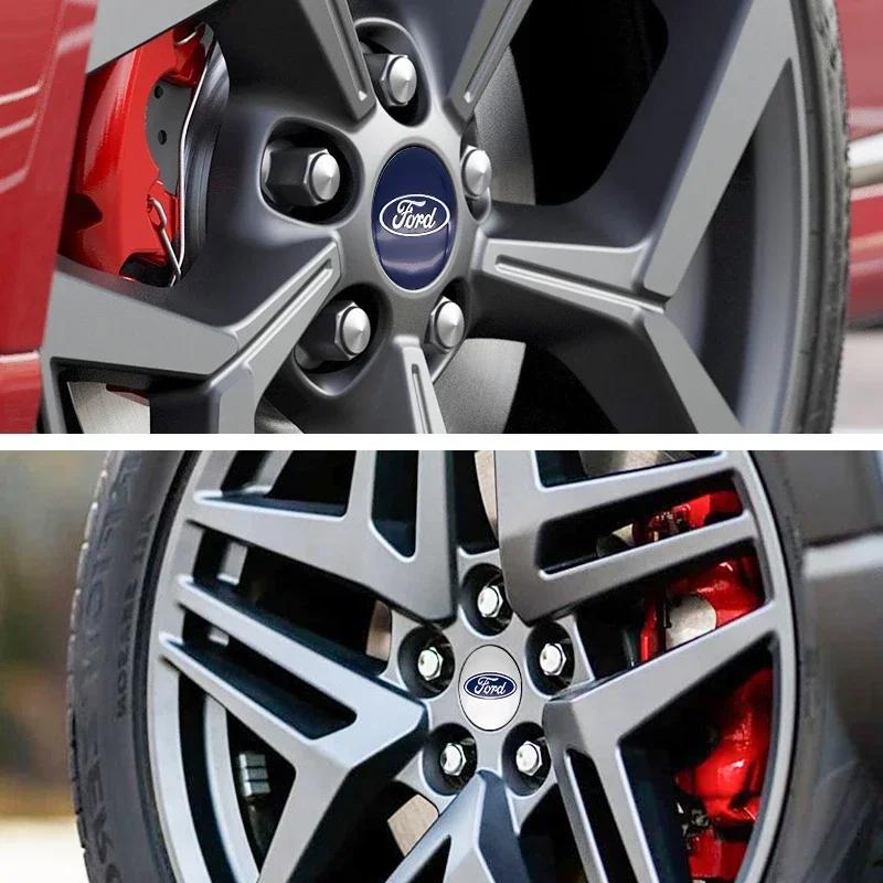 Nálepka na auto 2026 Ford 2025 Hot 4ks 56/60/65mm Dekoratívne príslušenstvo na exteriér auta Nálepky na stredové krytky kolies Príslušenstvo Pre