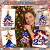 Acrylic Christmas Tree Ornament with 250th Anniversary Design Independence Day Hanging Decoration for Holiday Seasonal Display