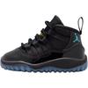 Air Jordan 11 High Top Toddler Shoes Black/Gamma Blue Infant And Toddler 378040-047
