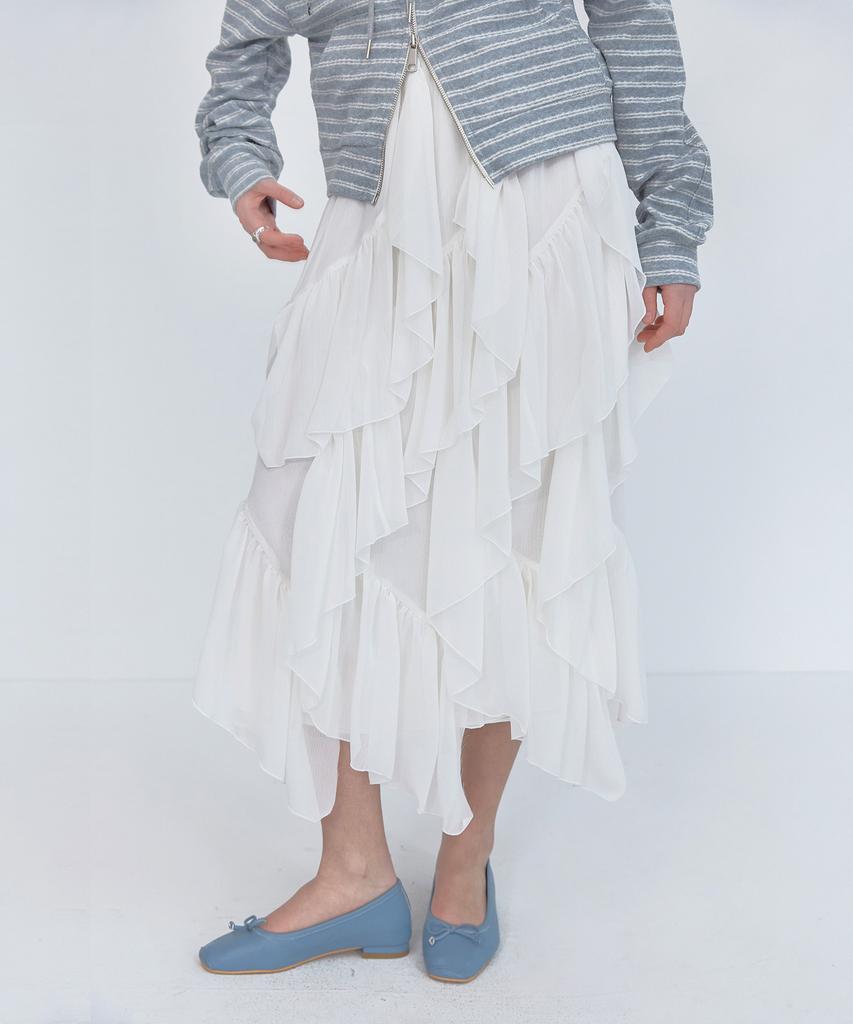 Seuleubi Falling Ruffle Skirt_3 Color