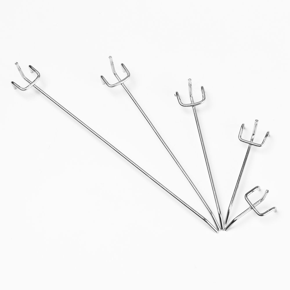5Pcs Display Hooks Retail Shop Peg Storage Racks Panel Goods Shelf Holder Perforated Hang Fits Practical Home Hardware