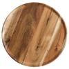 ZISIZ Acacia Wood Round Serving Tray