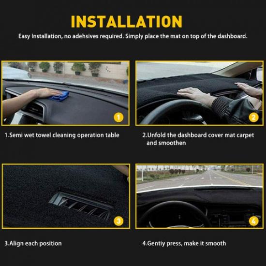 Dashboard Pad Dash Cover Mat Fit For Ford F150 Lobo Raptor 2009 - 2014 DURABLE