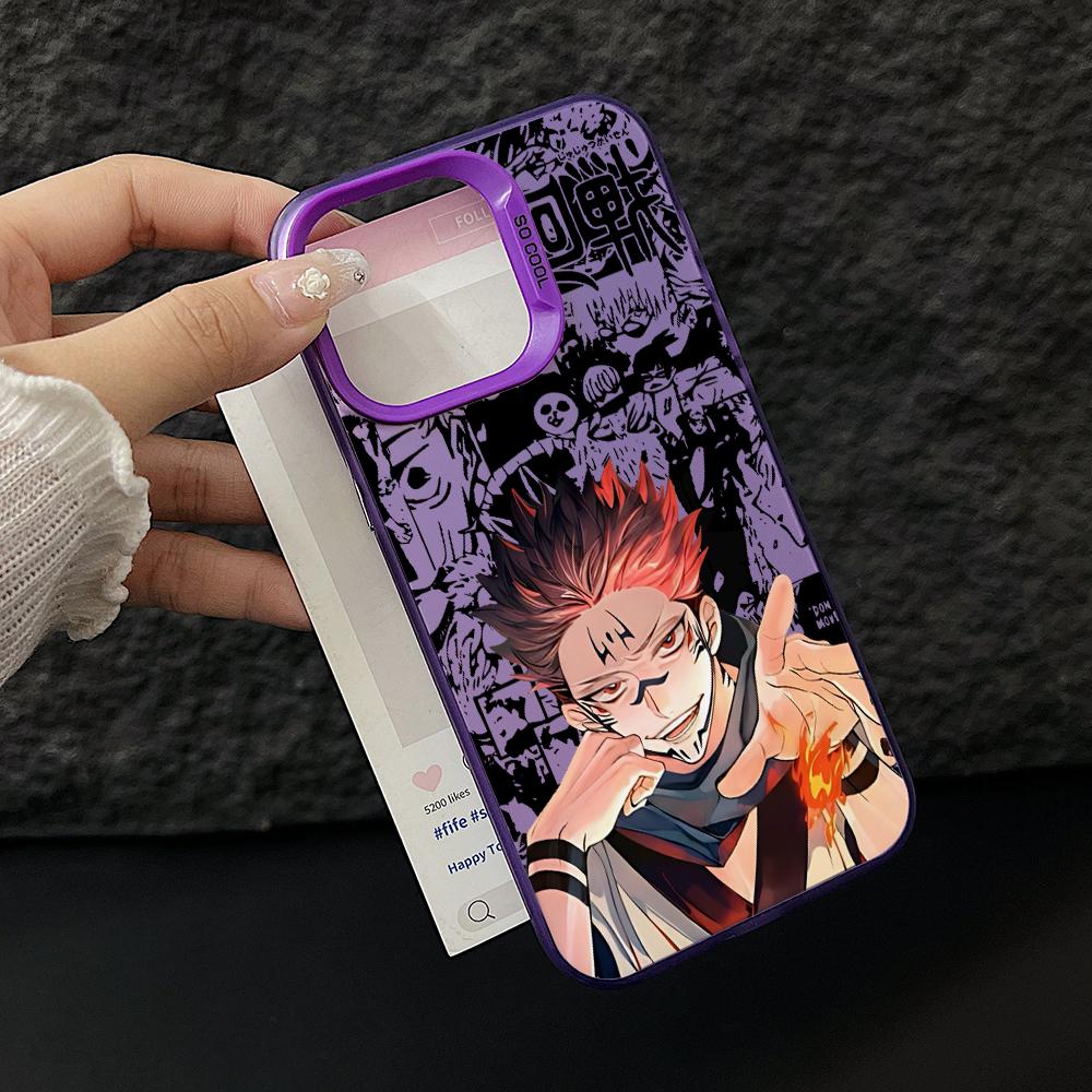 Jujutsus Kaisens Sukunas Phone Case for Samsung Galaxy S26 S25 Edge S24 S23 S22 S21 FE S20 Ultra Plus 5G Silver Hard Cover