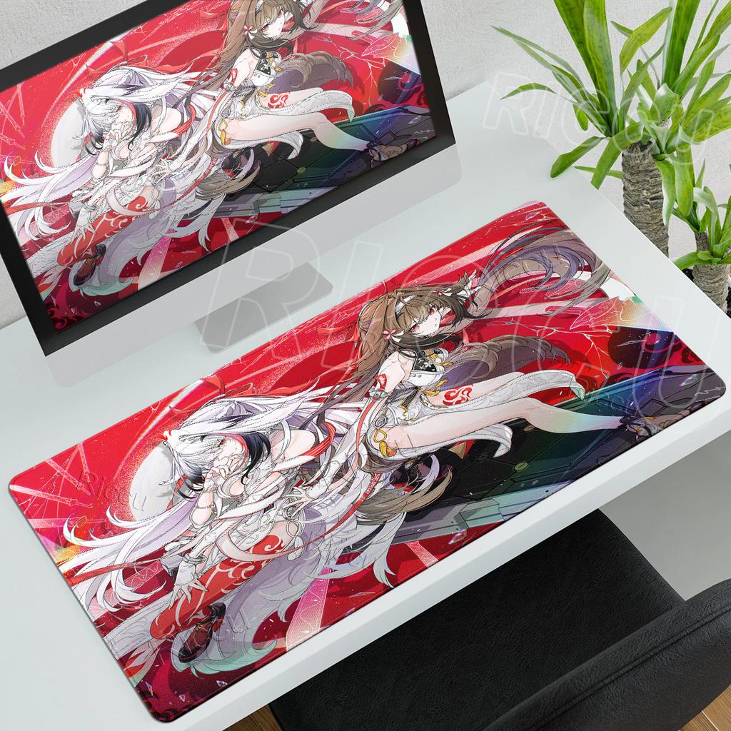 Ye Shunguang Mauspads Anime-Mädchen-Stil Zenless Zone Zero ZZZ Spielcharakter Ästhetik Rutschfeste Computertastatur Büro Teppich