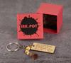 Inkdotpot Funny Keychain I Promise To Always Be By Your Side Or Under You Or On Top Wood Engraved