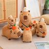 Vocal and Spit Bubbles Cute Sitting and Lieing Capybara Plush Toys Cartoon Doll Soft Stuffed Children's Gift Home Decoration