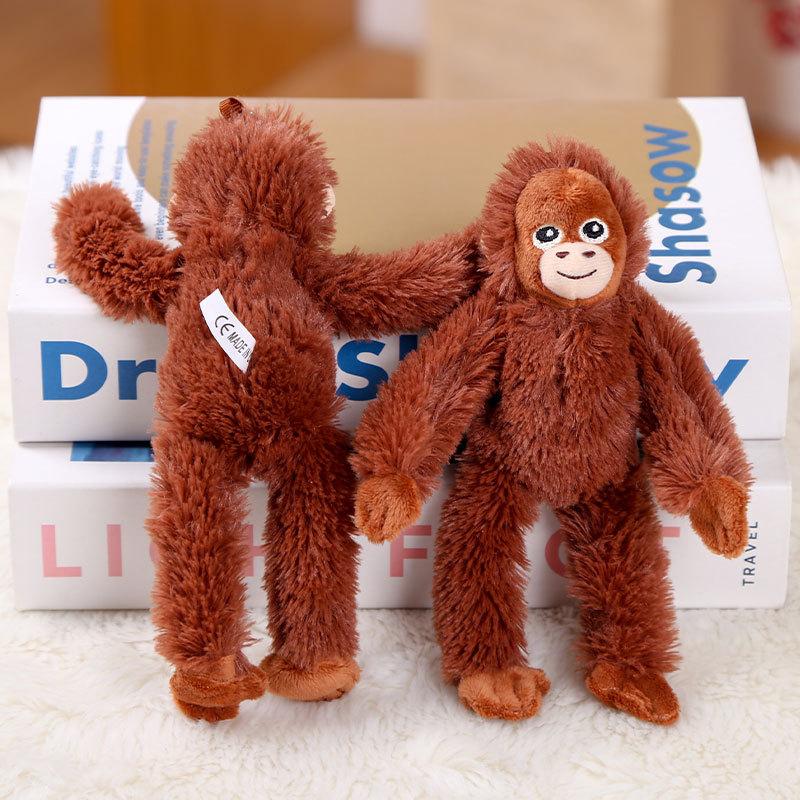 Animation Punch Monkey Plush Doll Stuffed Keychain Accessories Creative Cute Backpacks Pendant Fans Present For Kids