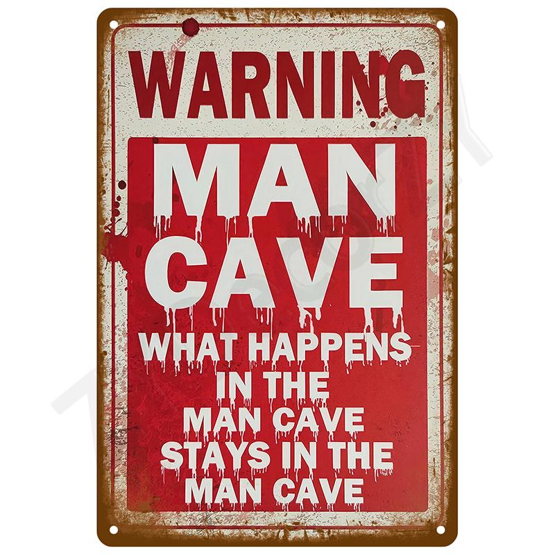 Metal Sign Vintage Tin Metal Sign Retro Wall Art Decor for Man Cave Bar Home Outdoor Indoor Bathroom Mural Poster