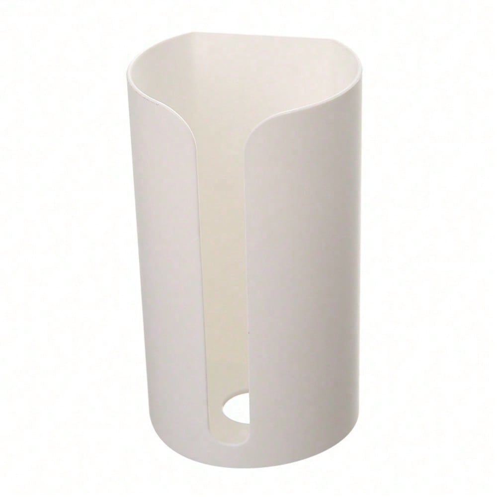 1pc Wall-Mounted Garbage Bag Holder, Nail-Free ABS Plastic Trash Bag Storage Box, Pad Container For Home, Kitchen, Bathroom - Non-Food Contact