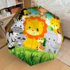 1PC Jungle Animals Umbrella-8-Rib Reinforced, Automatic Open, Lightweight & Durable, Cute Fashion Accessory for Outdoor-W9281