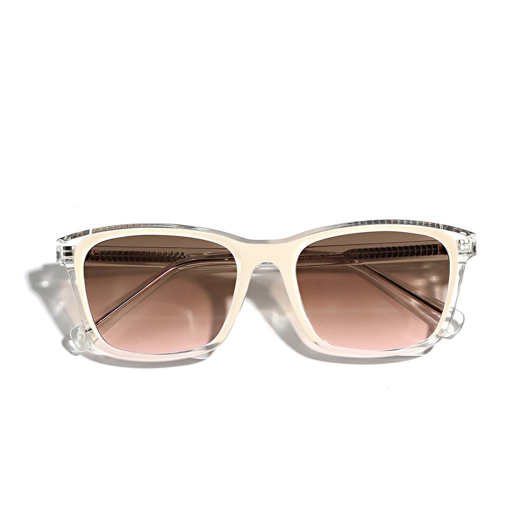 Square Glasses Transparent Light Sunglasses Men'S Plain Sunglasses Women