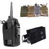 DIZETION Taktisk Radio Lomme Jakt Walkie-Talkie Holder Intercom Hengende Veske Molle Nylon Magasinlomme