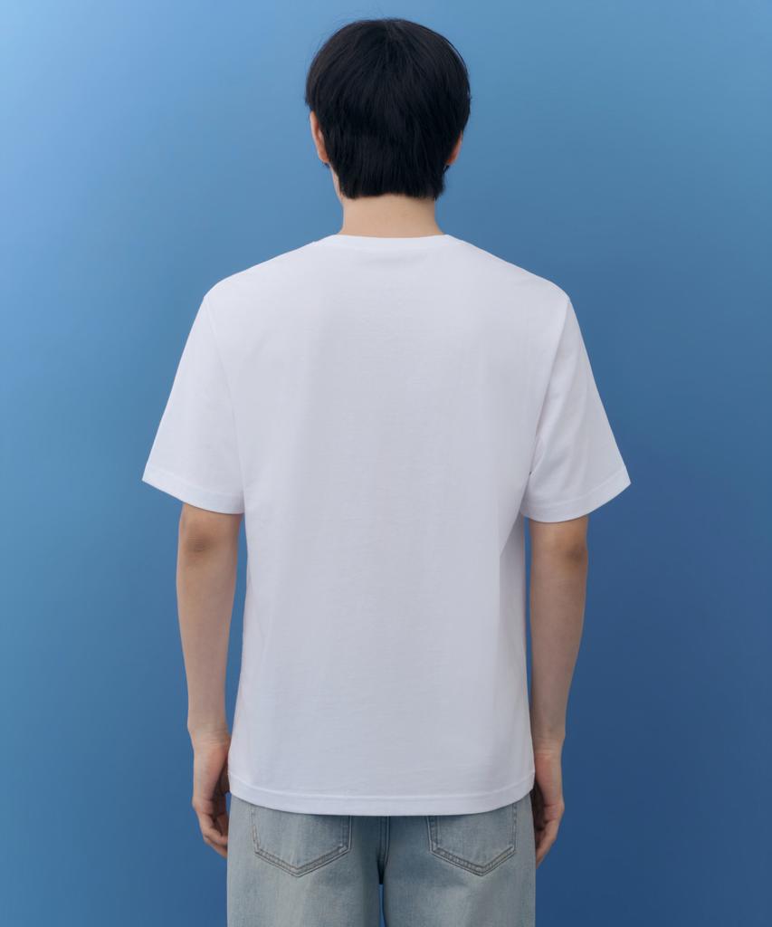 Musinsa Standard [Hearts2Hearts Collaboration] Hearts2Hearts T-Shirt [White]