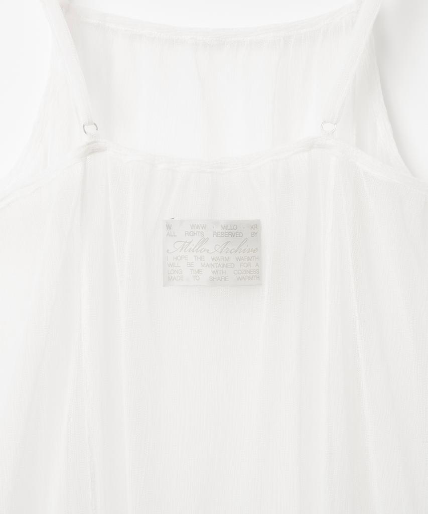 Milo Woman Sheer Frill Dress [White]