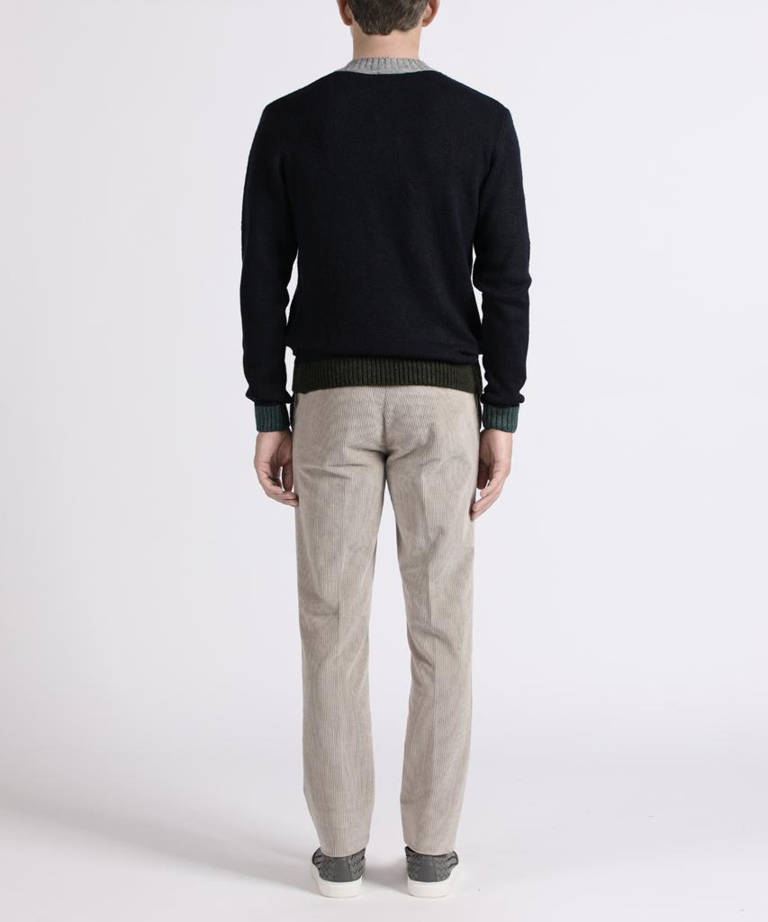 PANICALE Beige Slim Fit Corduroy Pants
