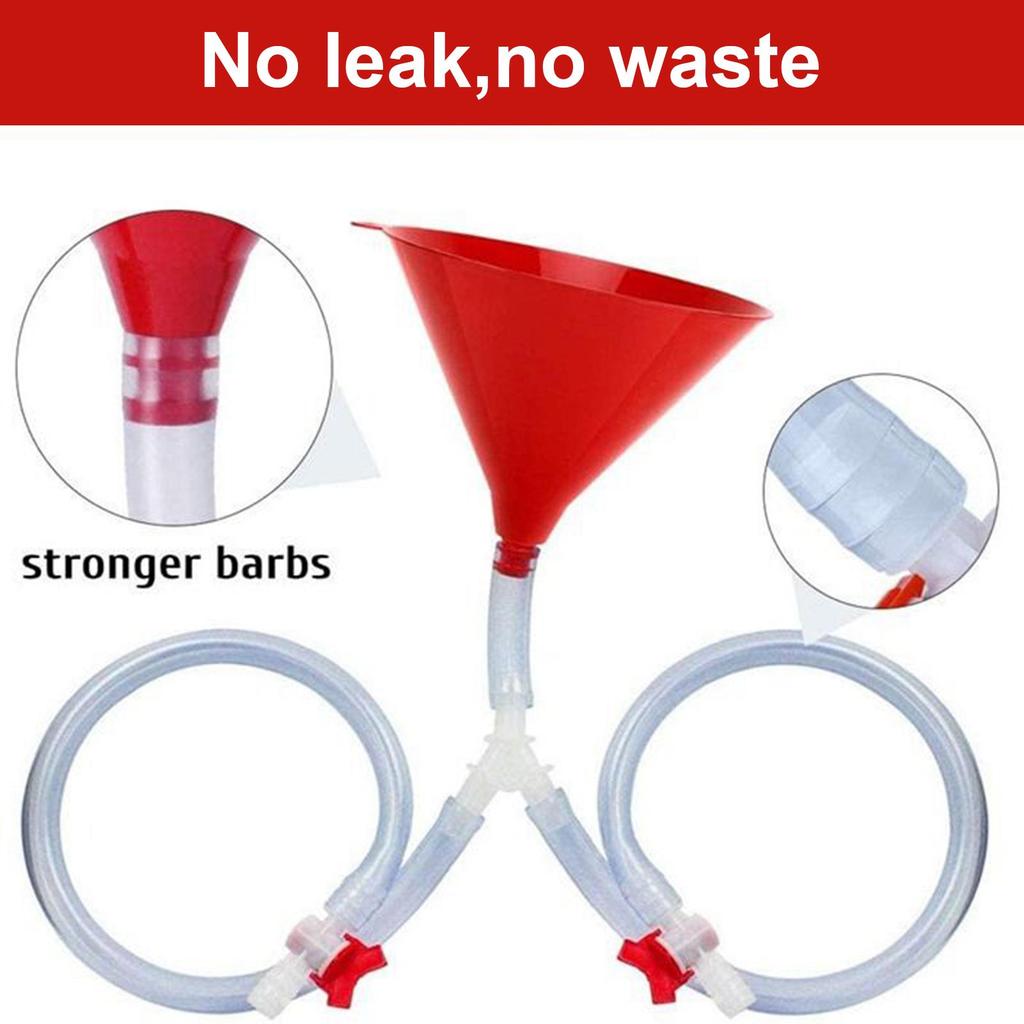 Beer Funnel Plastic Filling Funnel Beer Funnel Wine Liquid Pipe Tube Plastic Valve Hose for Birthday Beer Festivals Drinking