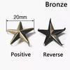Star Rivets  7mm 10mm 15mm 20mm Gold Silver Buttons DIY Scrapbooking Embellishment Handmade Shoes Bags Fastener Brads Decors