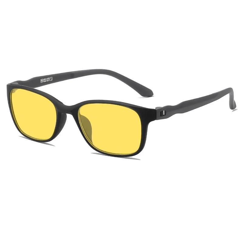 Anti- Blue Lightweight Night Vision Eyeglasses TR90 Ultra Lightweight Screwless Sunglasses Multifunction UV400 Computers Games Eyeglasses