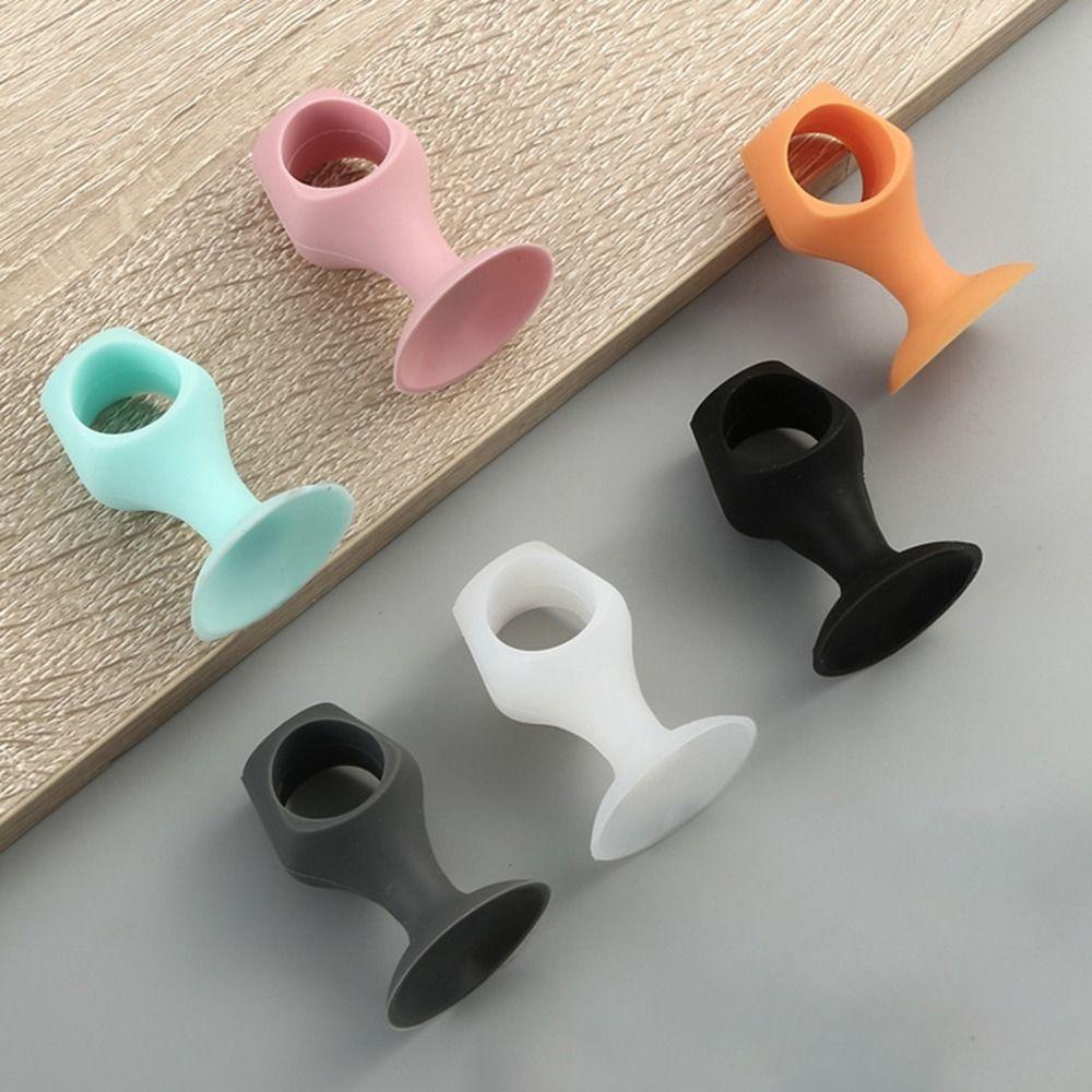 Silicone Suction Cup Door Stopper Suction Cup Anti Collision Door Handle Crash Pad Wall Protectors Furniture Fittings Doorstop