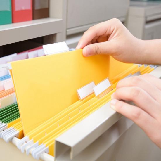 Yousheng 120Pcs Hanging File Folder 200 Inserts Clear Plastic Tabs Adjustable Labels Easy-to-Read Design Hanging File Folder Tags