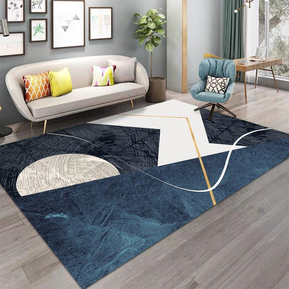 Tapis de Zone à Motif Géométrique Abstrait Moderne Tapis pour Enfants pour Filles Maison Salon Enfant Tapis Chambre Canapé Paillasson Tapis de Sol