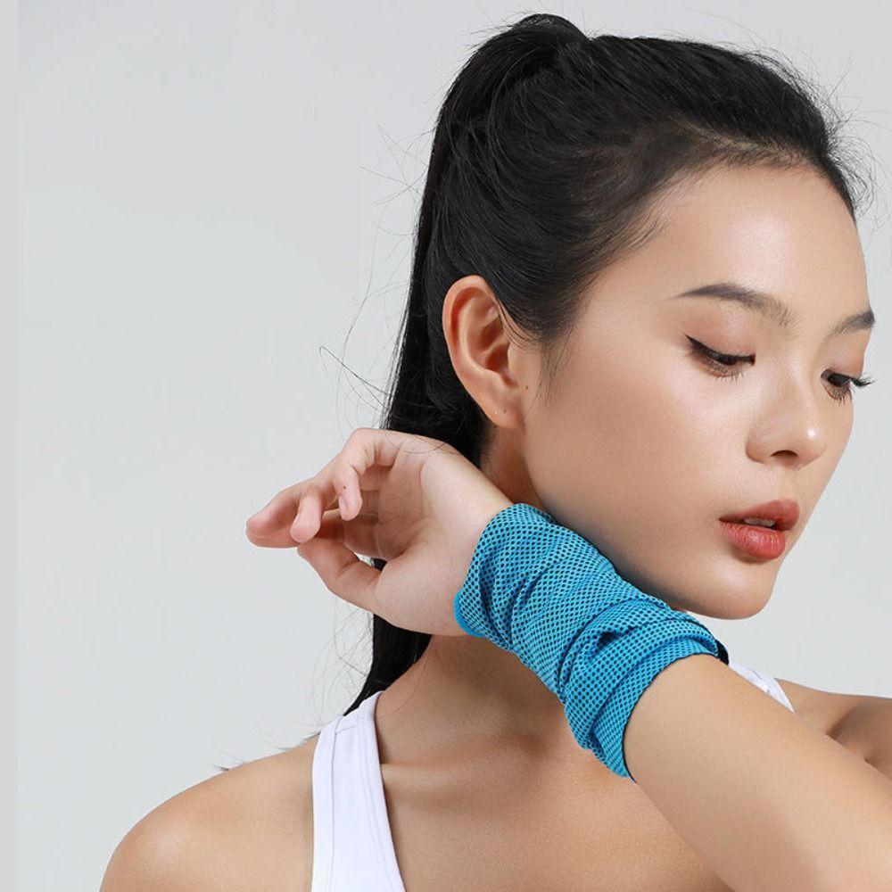 Wrist Wipe Sweatband Sweat Absorption Quick Dry Cooling Towel Fitness Camping Running