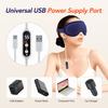 Electric Heating Eye Mask 3D Massage USB 5-Level Hot Compress Smart Timing Eye Vibration Massager Sleep Shading Relieve Fatigue