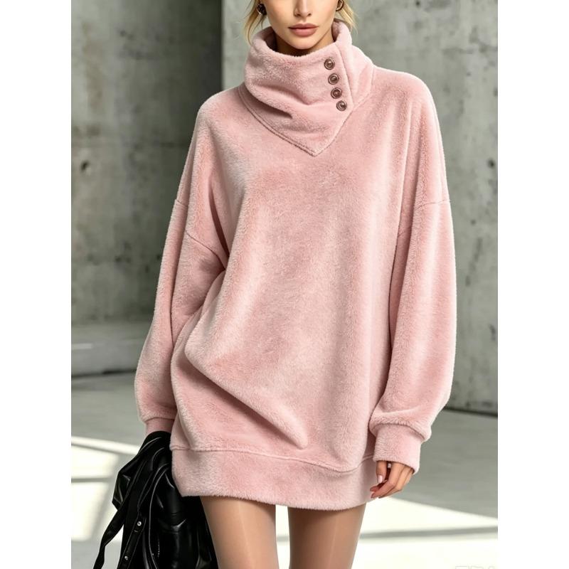 MGHR Women's Fashion Casual Solid Color Print Autumn Winter Long Sleeve Hoodie