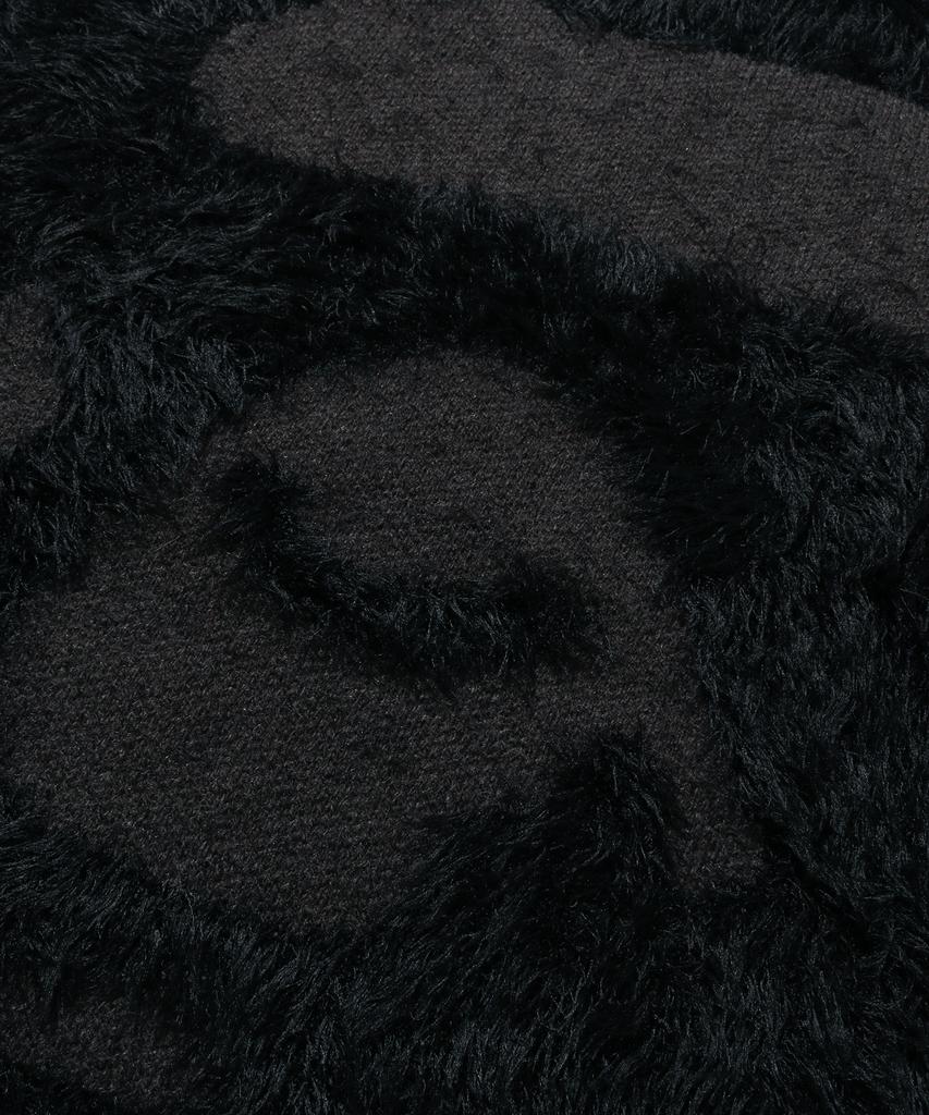 Beipeu Ape Face Shaggy Sweater (M) Black