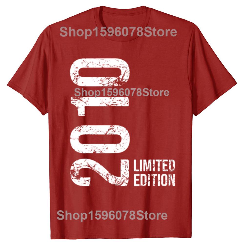 13e Anniversaire 13 Ans Garçon Fille Rétro Vintage 2010 T-shirts Été Graphique Streetwear Frère Sœur Cadeaux d'Anniversaire T-shirt Homme