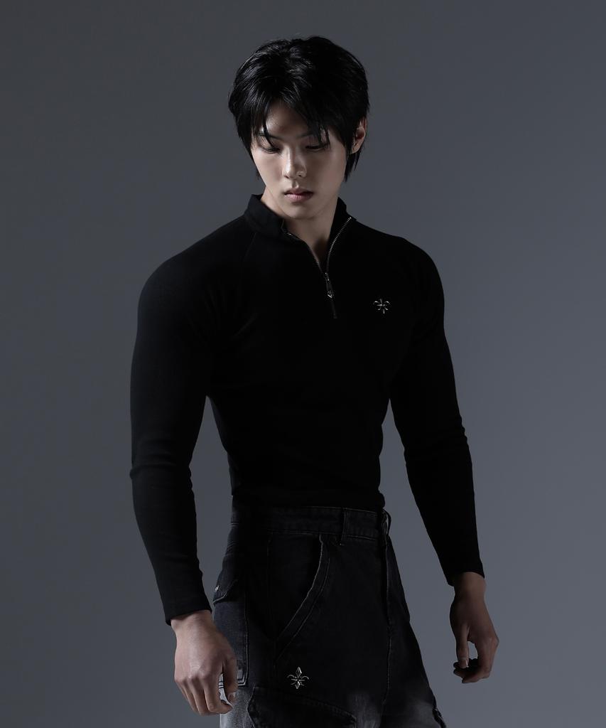 CARMID Antique Half-Zip Long Sleeve [Black]