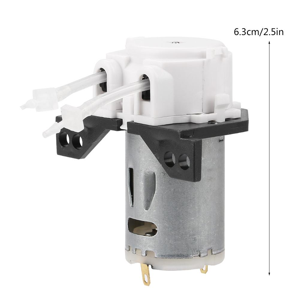 Dosing Pump DIY Peristaltic Tube Head For Aquarium Lab Chemical Analysis (white12v 1*3)