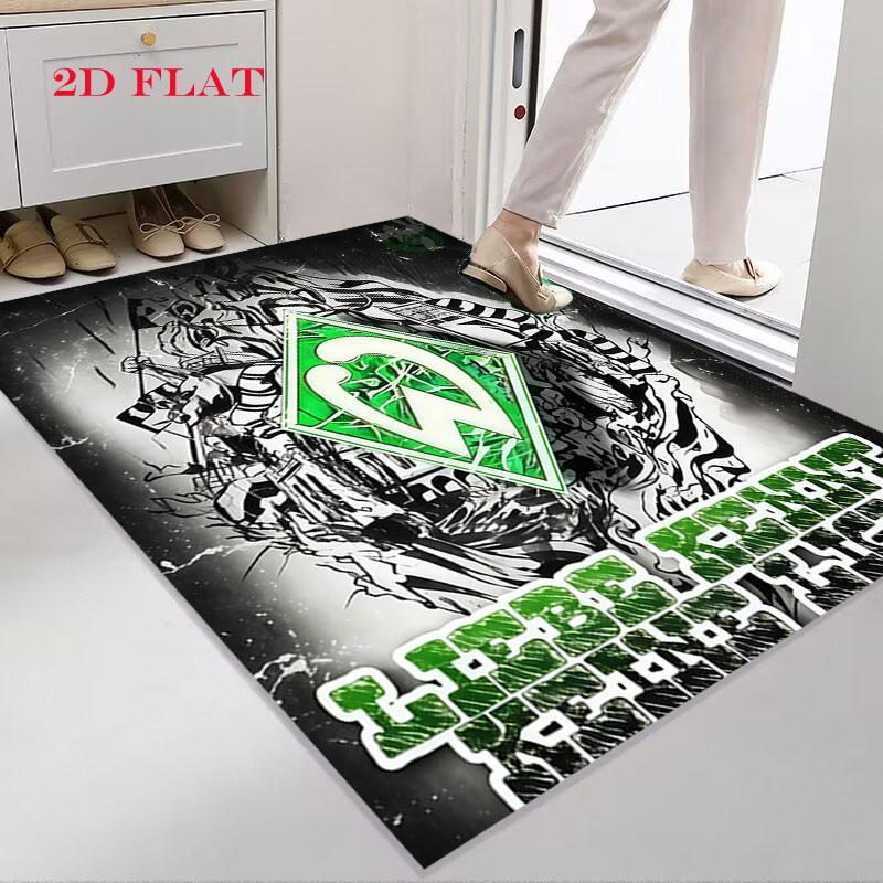 SV Werder Bremen Tapijt Vloerkleed voor Woonkamer Slaapkamer Huis Bank Decoratie, Kinderen spelen Antislip Vloermat