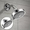 Removable Shower Head Chrome High Pressure Sprayer Adjustable Convenient