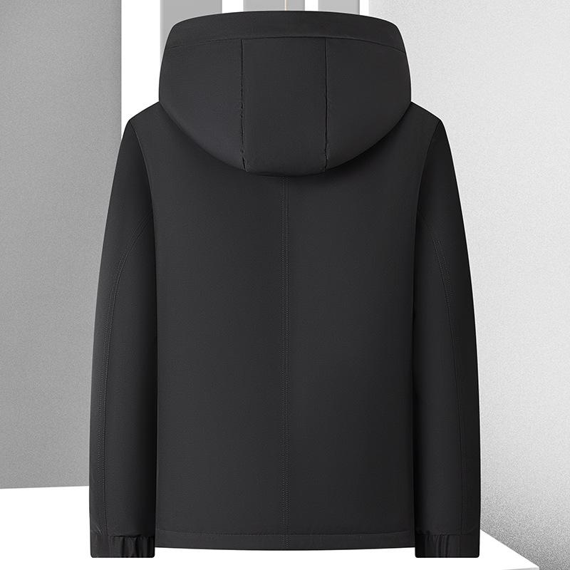 Herbst- und Winter Daunenjacke mit Kapuze Herren Verdickte 90 Weiße Entendaunenjacke Outdoor Daunenjacke