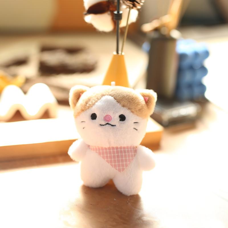 Fluffy Kitten Plush Toy Keychain Adorable Cat Bag Charm Super Soft Doll