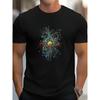 European Sizes Higgs Boson Quantum Theory Graphic Unisex T-Shirt - Casual Crew Neck, Short Sleeve, Breathable , Perfect for Hiking, Running, Cycling