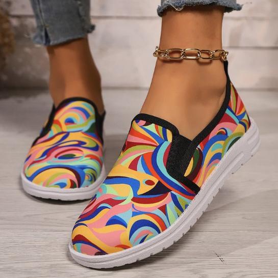 Loafer Düz Leopar Desenli Şık Günlük Kadın Ayakkabıları Yeni Rahat Yürüyüş Mujer Zapatos: Aşınmaya Dayanıklı Tek Ayakkabılar
