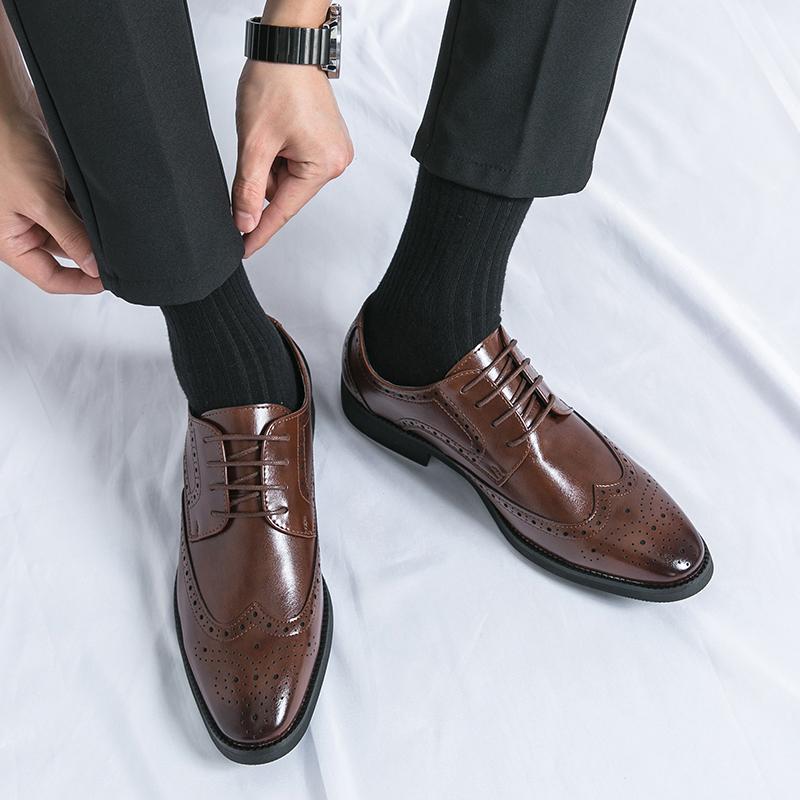 Lederschuhe für Herren Echtes Leder Übergröße Schuhe Hochwertige Designer Formelle Schuhe Freizeitschuhe Mode Business