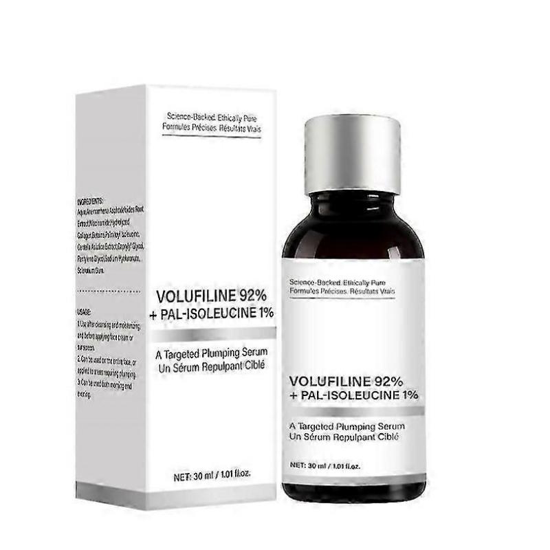 1-5X Volufiline 92% + Pal-Isoleucine 1% Plumping Anhydrous Serum, Volufiline Serum, Facial Skincare for Loss of Volume, Skin Elasticity, 30ml