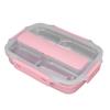 4 Compartment Insulated Lunch Box 304 Stainless Steel Food Storage Container For Camping