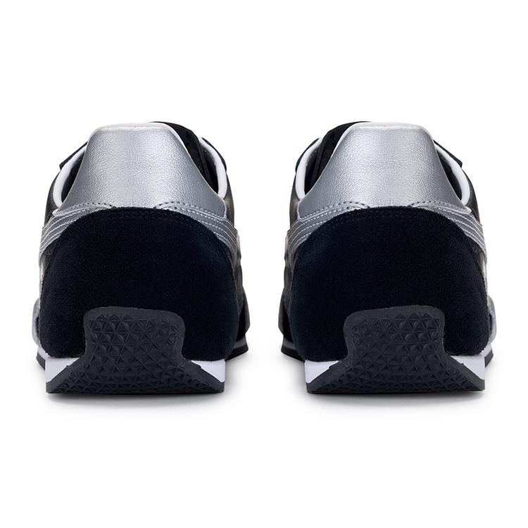 ONITSUKA TIGER Runspark Pantofi Casual cu Talpă Anti-Alunecare Rezistentă la Uzură, tip low-top, Unisex, Adidași Negru Argintiu 1183B480-002