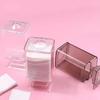 Plastic Cosmetics Cotton Pad Holder Transparent Sealed Makeup Cotton Pad Box Waterproof Dust-proof Makeup Pads Container