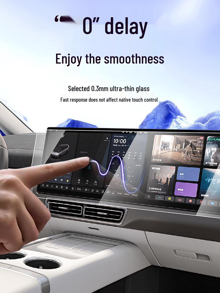 Tempered Glass Screen Protector & Car Navigation Sticker for Enjoy S9T