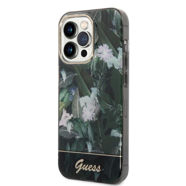 Guess Guhcp14Lhgjgha Iphone 14 Pro 6,1 Zielony/Green Hardcase Jungle Collection