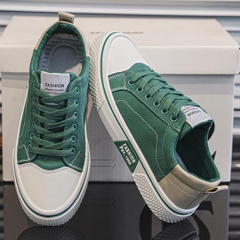 Men Breathale Canvas Shoes Male Male Conformtable Sports Casual Sneakers Youth Boy Student Flat Board Shoes Father Jogging Shoes