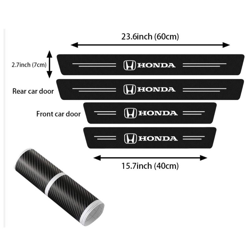 Car Door Sill Protector Trunk Bumper Threshold Sticker for Honda Accord CRV Jazz Pilot Civic HRV City Odyssey Crosstour URV CITY FN9